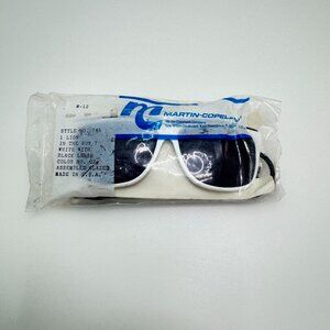 Martin-Copeland Sunglasses Lion In The Sun Style 746 White W/ Black Color 02 M12